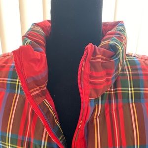 Plaid Puffy Vest